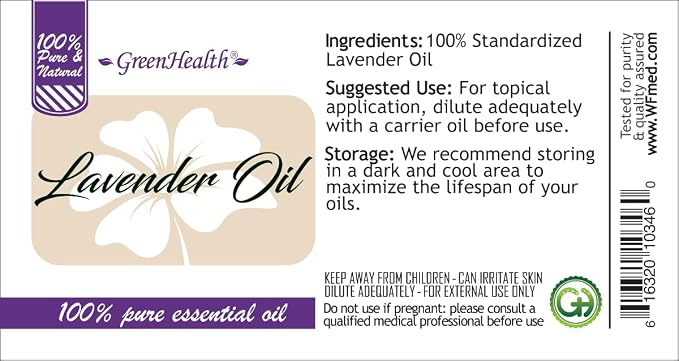 2 Bottles – GreenHealth Lavender Essential Oil – 16 fl oz Each – 100% Pure & - Image 4