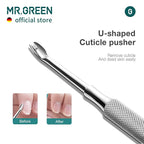 MR.GREEN Multi-Function Nail Care Tools Cuticle Pusher Nail Dirt Cleaner Double - Image 3