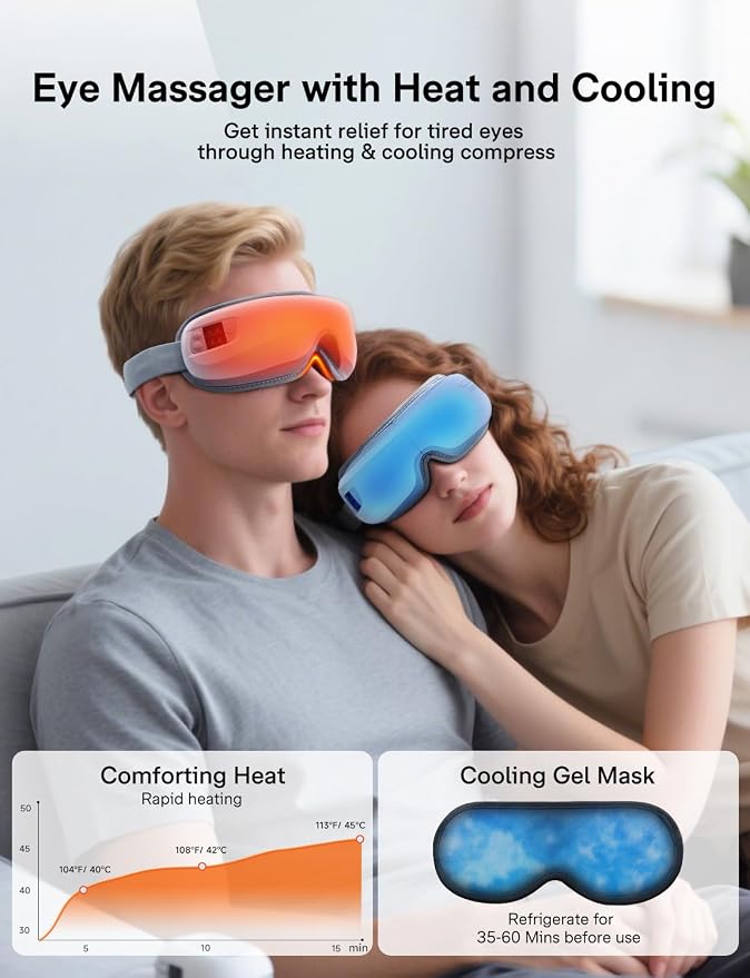 Eye Massager with Heat and Cooling, Mothers Day Gifts - Image 2