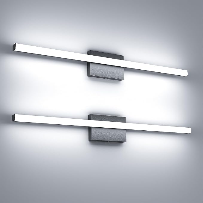 36Inch LED Bathroom Vanity Light Bar 5700K Dimmable Led Bathroom Light Over by FWASTT