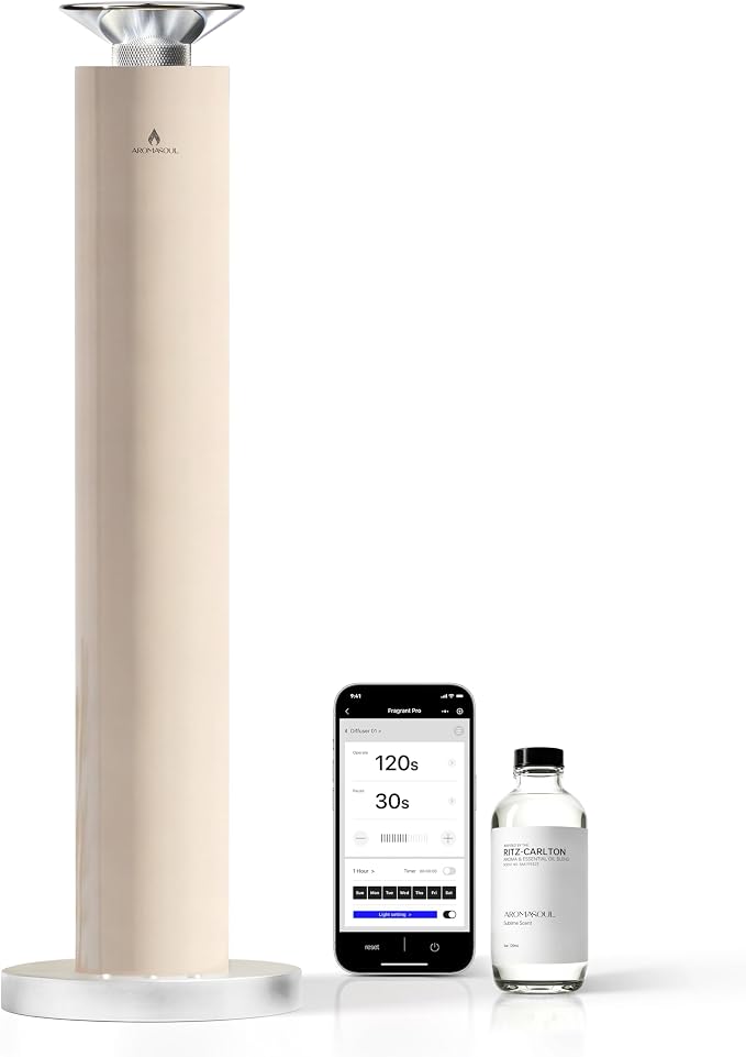 Wireless Rechargeable Hotel Scent Diffuser Starter Kit by AROMASOUL
