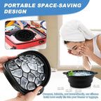 Face Bowl for Ice with Built-In Ice Tray, Collapsible Silicone Facial Ices Bath - Image 7