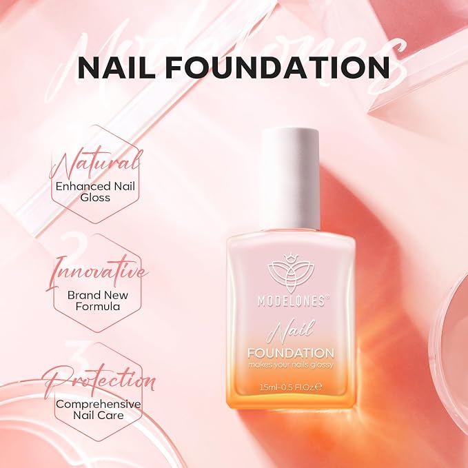 modelones Nail Strengthener Pale Pink White Nail Repair - Image 8