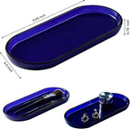 SheeChung Acrylic Vanity Tray, 2 Pack, 9.65 in x 4.5 in x 0.79 in, Catchall Tray - Image 3