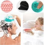 3 Pack Silicone Body Scrubber, Soft Silicone Loofah Exfoliating Body Scrubber - Image 5