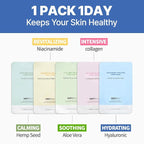NEXTBEAU [PACK OF 20 Solution Sheet Mask Pack 5types x 4pc Aloe, Niacinamide - Image 4