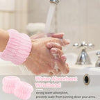 WHAVEL 6PCS Spa Headband and Wristbands Set, Face Wash Headband Wrist Bands - Image 3