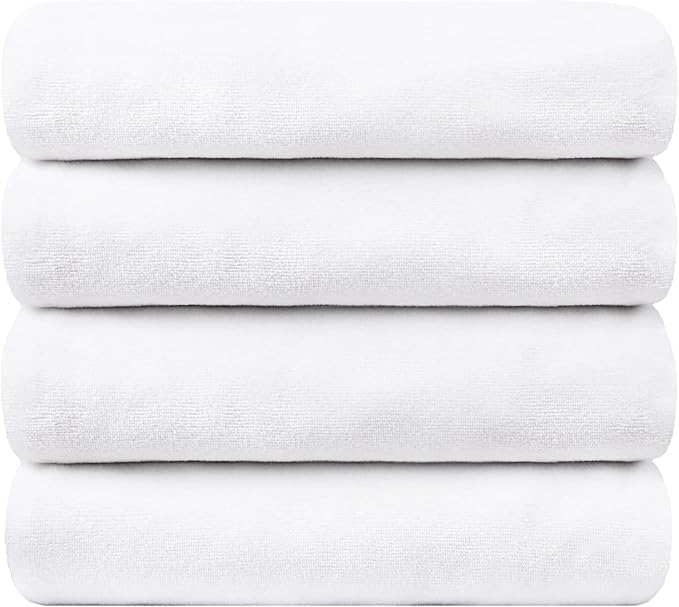 JML Bath Towel, Microfiber Bathroom Towels Set 4 Pack - Image 2