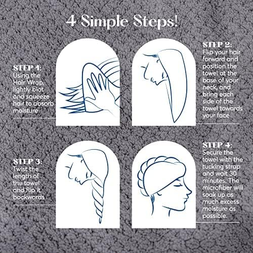 Sutera Silverthread Hair Wrap | Soft, Lightweight, & Quick-Drying | Helps - Image 4