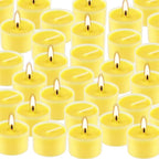 50 Pack Clear Tea Lights Candles Bulk, Summer Citronella Candle Outdoor and - Image 3
