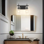 SOLFART Vintage 2 Lights Bathroom Light Fixtures Wall Sconces Black Vanity - Image 7