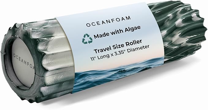 Oceanfoam Ripple Travel Foam Roller Firm Mini Foam Roller by Oceanfoam