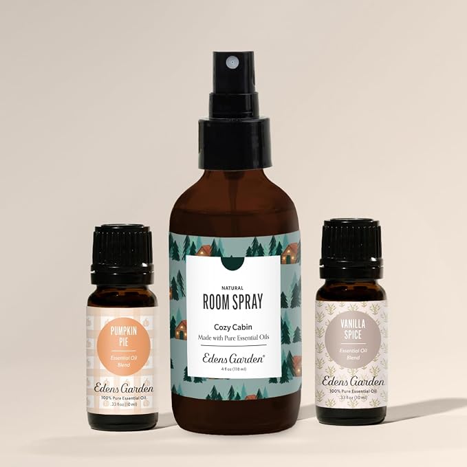 Edens Garden Cozy Cabin Aromatherapy Room Spray – Natural Essential Oil Air - Image 2