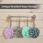 Loofah Bath Sponge, Novosun Mesh Pouf Shower Sponge Soft Exfoliating Shower - Image 4