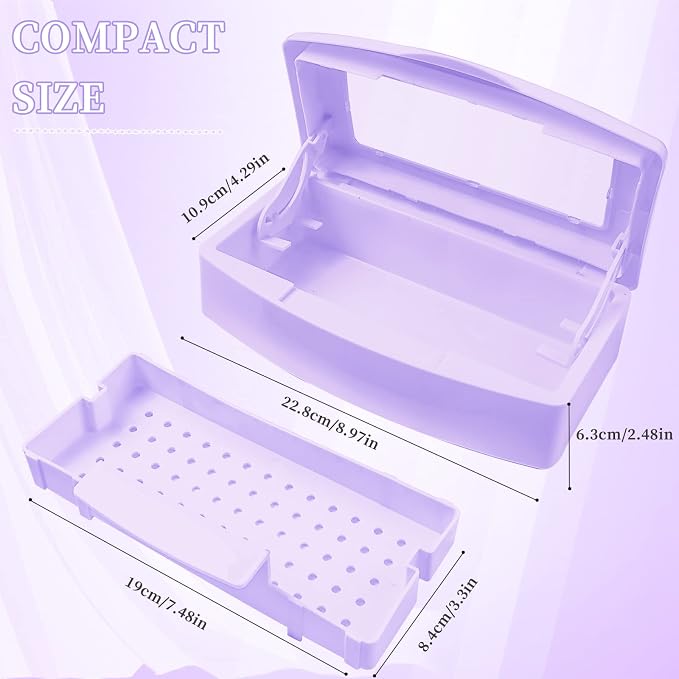 Nail Tool Sterilizer Box, Plastic Sterilizing Tray, Plastic Clean Sterilizing - Image 4