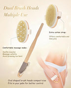 Dry Brushing Body Brush, POPCHOSE Body Scrubber - Image 3