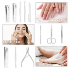 Manicure Set, FAMILIFE Professional Manicure Kit Nail Kit Mens Grooming Tools - Image 6