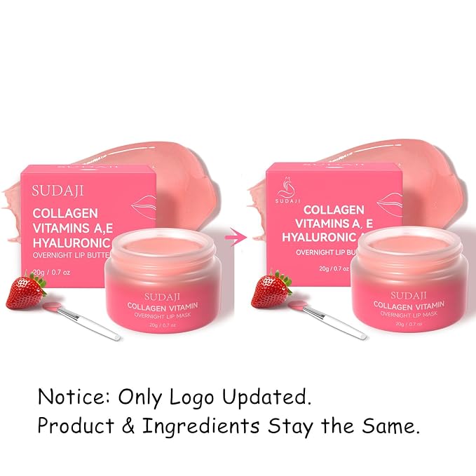 Collagen Lip Mask, Hydrating Lip Balm, Lip Moisture - Image 2
