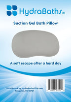 HYDRABATHS® Suction Gel Bath Pillow, Soft Comfort Design - Image 4