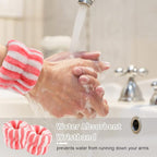 WHAVEL 6PCS Spa Headband and Wristbands Set, Face Wash Headband Wrist Bands - Image 4