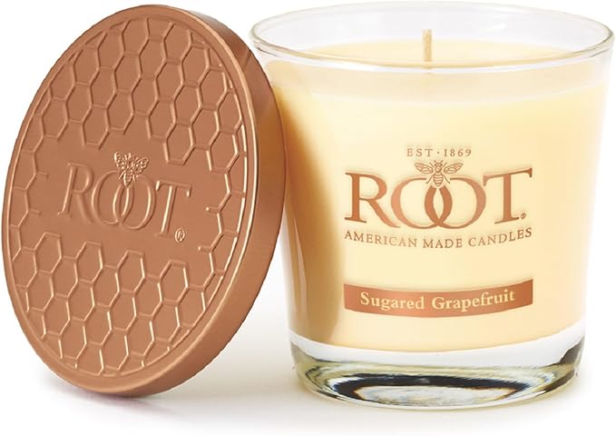 Root Candles Scented Candles Honeycomb Beeswax Blend Premium Handcrafted Candle by RootCandles