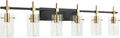 SOLFART 49.2 inch Vanity Light fixtures Vintage 6 Lights Wall Light Fixtures by SOLFART