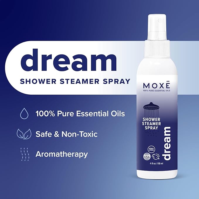 MOXĒ Dream Lavender & Chamomile Shower Steamer Spray, 100% Natural Certified - Image 2