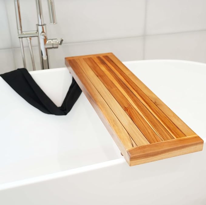 EcoDecors, 34 inch, Bath Tray for Tub, Bath Tub Tray Wood, Bathtub Table - Image 8