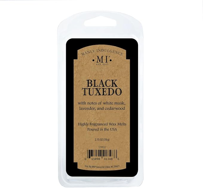 Manly Indulgence Black Tuxedo Scented Wax Melts, Wax Melt Warmer Cubes - Image 4
