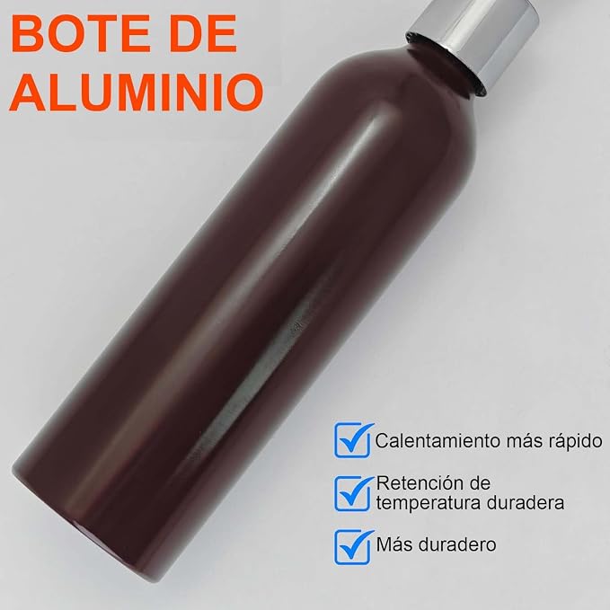 Elitzia Massage Oil Warmer Use Parts Pump Bottle 1 Pack 8.45oz/250ml Aluminium - Image 3