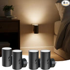 TSEXES 4 Pack LED Night Light Plug in, Dusk to Dawn Sensor, 5-300LM Adjustable by SuperBrightLEDCornLightBulb