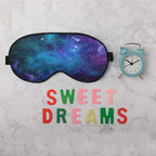 Galaxy Stars Silk Eye Mask Sleep Mask Abstract Space Blue Purple Nebula Starry - Image 6