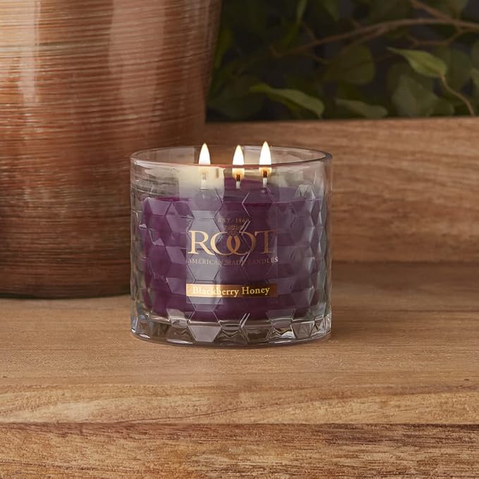Root Candles Scented Candles Honeycomb Beeswax Blend Premium Handcrafted Candle - Image 6