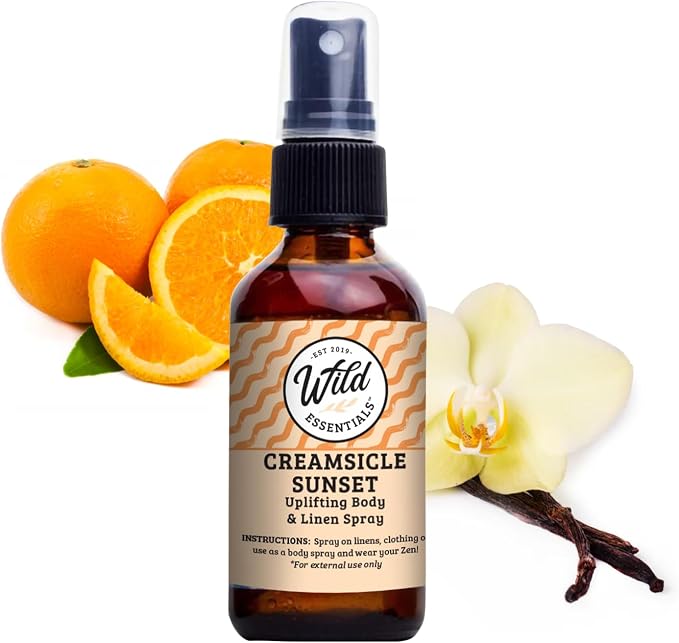 Wild Essentials All Natural Essential Oil Sprays, 2 Ounce, Organic Witch Hazel by WildEssentials
