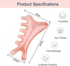 Gua Sha Facial Tools, 4 in 1 Resin Head Massager Scalp Comb - Image 2