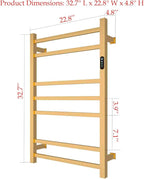 7 Bars Luxury Towel Warmers Wall Mounted Heated Towel Rack, Towel Warmer Rack - Image 5