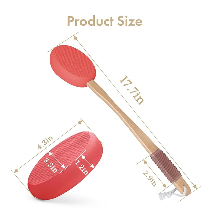 AmazerBath Lotion Applicator for Back, 4 Replacement Pads - Image 2