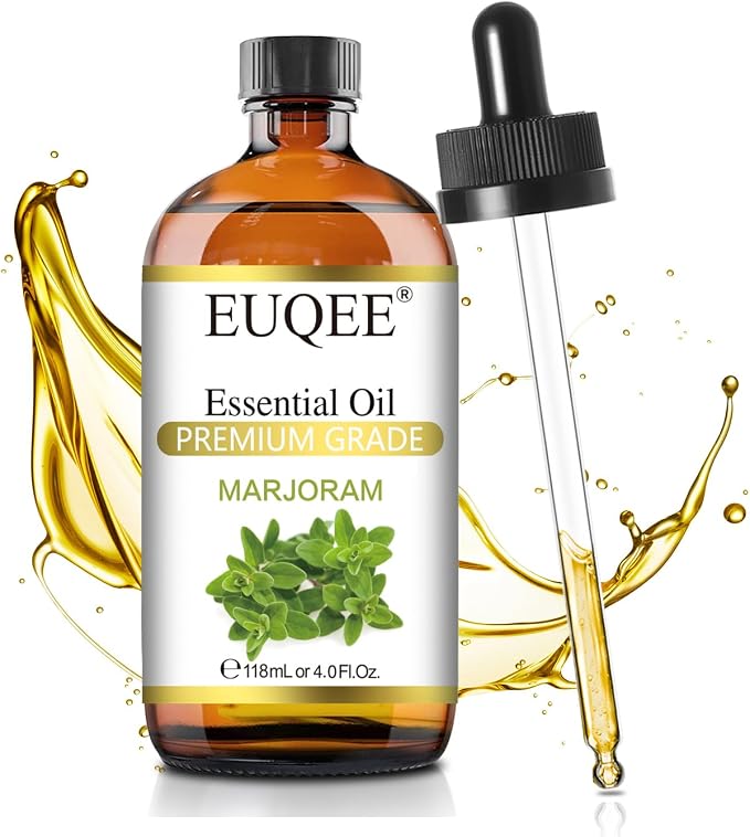 EUQEE Marjoram Essential Oil 118 ml Large Bottle Premium Marjoram Oil by EUQEE