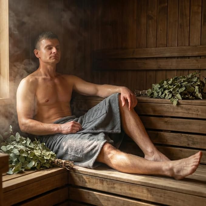 100% Cotton Sauna Kilt Towel Wrap - Image 2