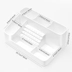 ANRUI Nail Drill Machine & Bits Storage Box, Plastic Nail desk organizer of 28 - Image 5