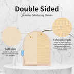 Exfoliating Loofah Mitt Shower Gloves - Image 2