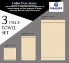 GLAMBURG Ultra Soft 3 Pack Cotton Towel Set, Contains a Bath Towel 28x55 inch - Image 6