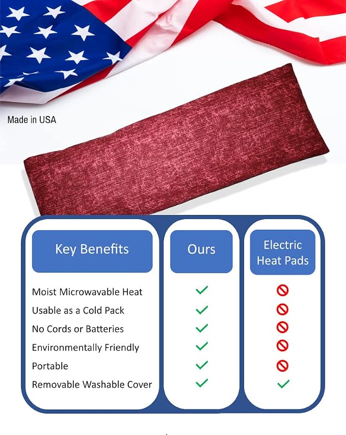 Microwavable Corn Filled Heating Pad and Cold Pack/Washable 100% Cotton Cover - Image 6