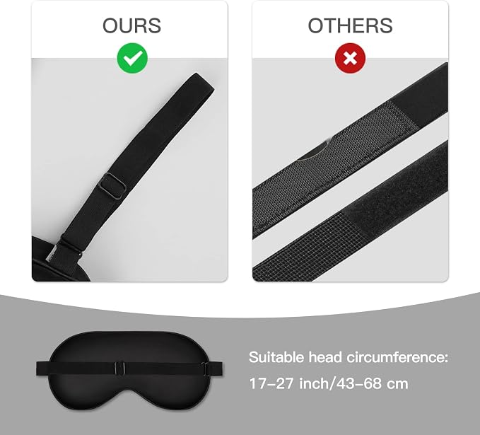 Sleep Mask, Silk Eye Mask for Sleeping - Image 3