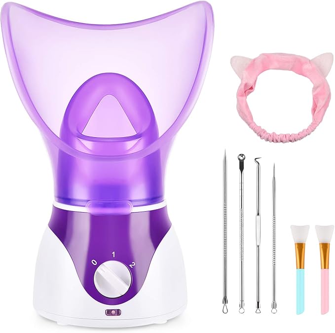 Facial Steamer for Face, Face Steamer for Facial Deep Cleaning, Nano Ionic by Seneryla