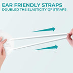 TOPMAX KN95 Face Mask 50 Pack 5-Ply Breathable Filter Efficiency≥95% Protective - Image 3
