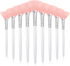 9 Pieces Facial Fan Mask Brushes, Soft Facial Applicator Brushes Tools by Maitys