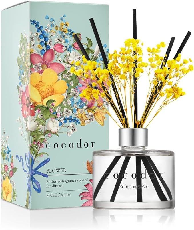 COCODOR Preserved Real Flower Reed Diffuser/Refreshing Air / 6.7oz / 1 by COCODOR