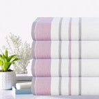CASA COPENHAGEN White Bay 4Pcs 100% Egyptian Cotton Designer Hand Towels Gift - Image 2