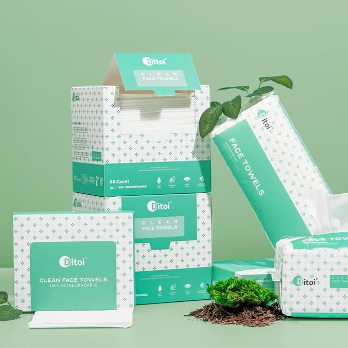 Face Towels, Face Towelettes XL, Ultra Soft Makeup Remover Dry Wipes, Thick - Image 8